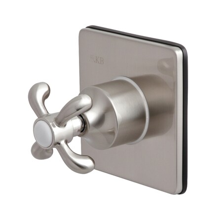 Kingston Brass KS3048TX Single-Handle Three-Way Diverter Valve with Trim Kit, Brushed Nickel KS3048TX